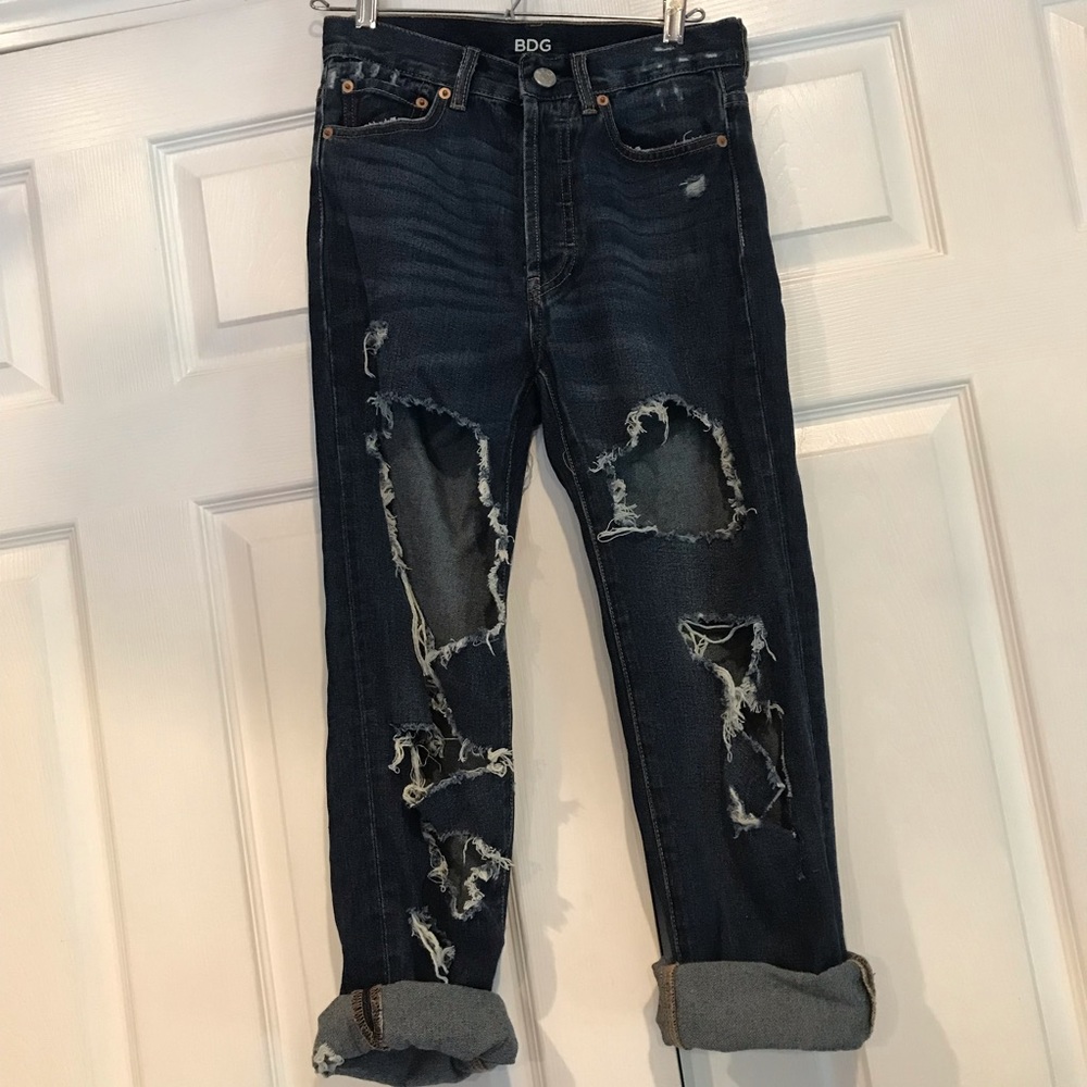 Urban Outfitters Distressed Cropped Jeans